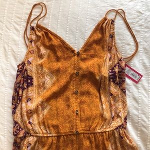 NWT boho capris romper